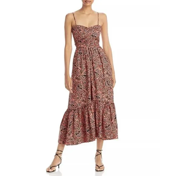 A.L.C. Lilah Printed Midi Dress, Revolve, NWT, Size 8 - Picture 3 of 10